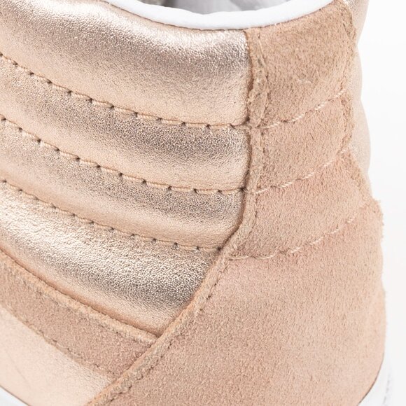Vans Sk8-Hi Reissue 2-Tone Metallic Rose Gold Women’s 8.5 NWOB - Picture 8 of 13